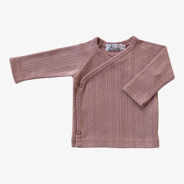 AnouKidz Overslagshirtje Pointelle Old Pink