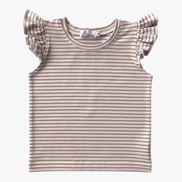 AnouKidz Ruffle Top Lilac Stripes