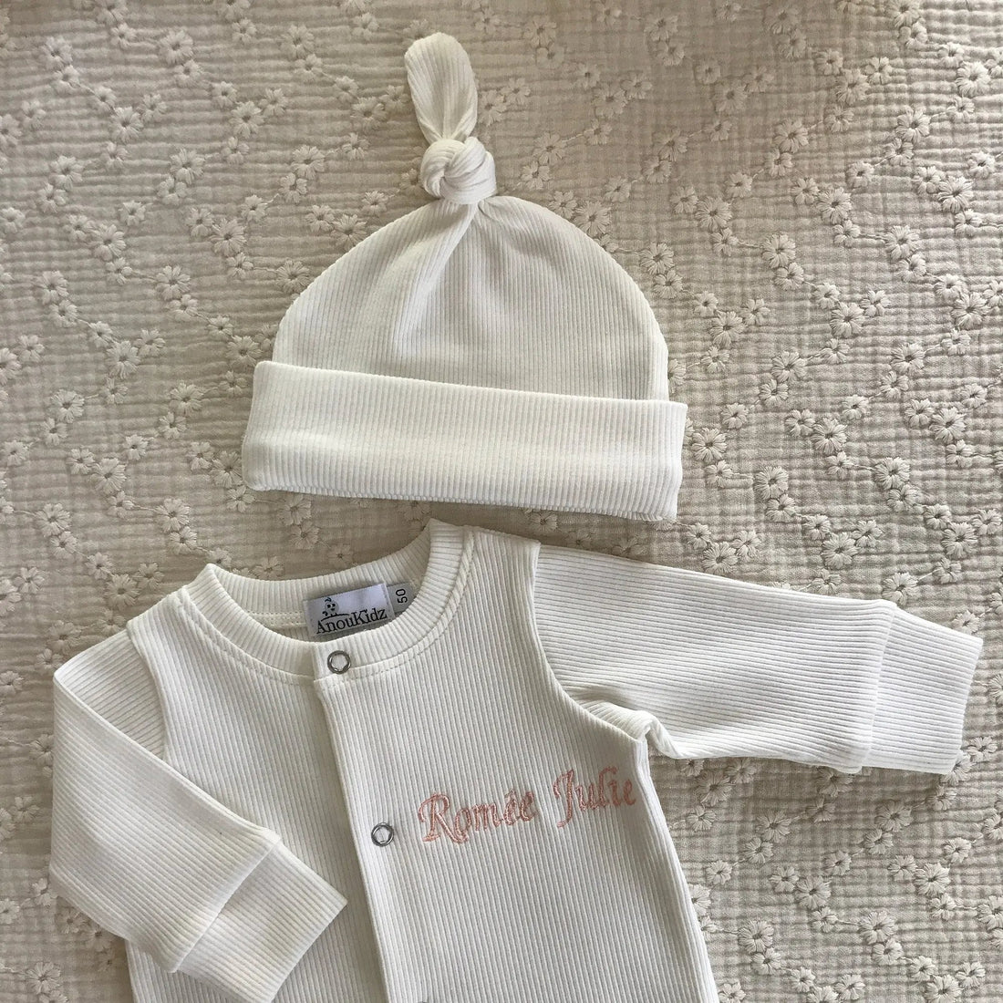 AnouKidz Boxpakje Rib Off-White