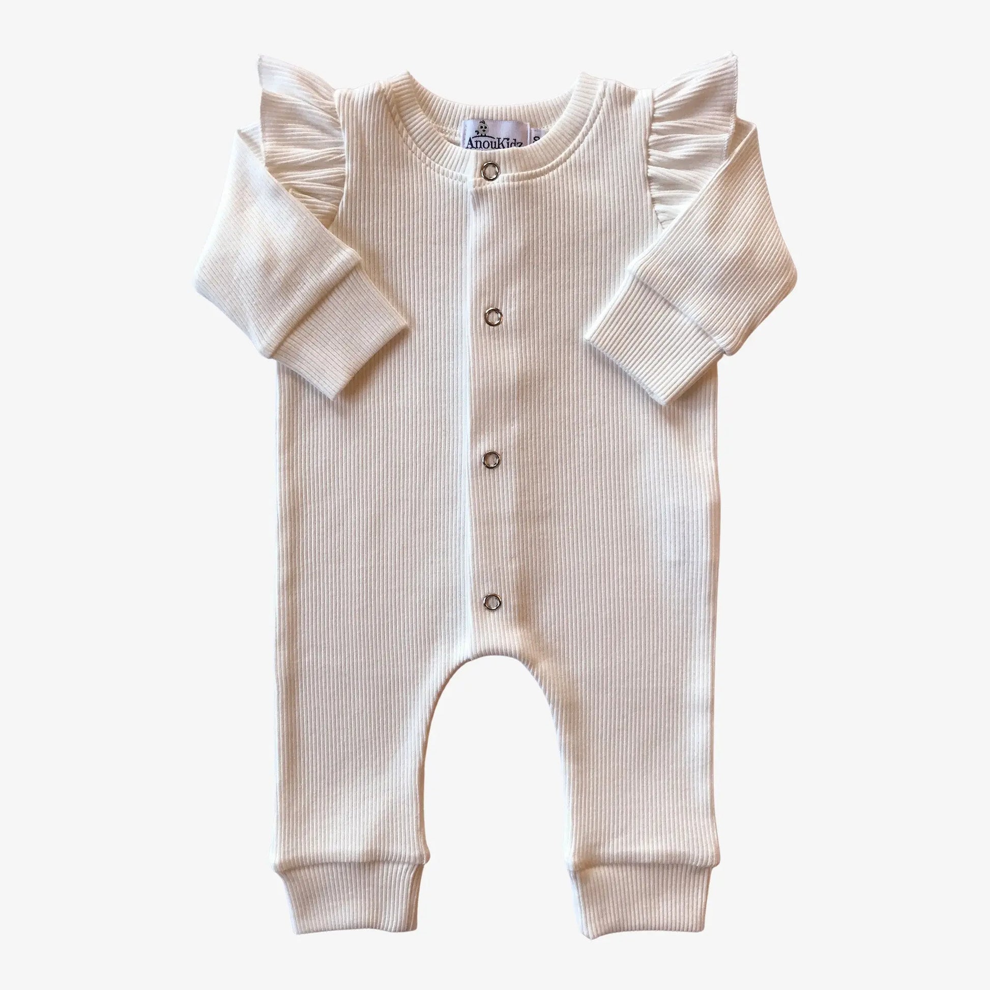 AnouKidz Boxpakje Ruffle Rib Off-White