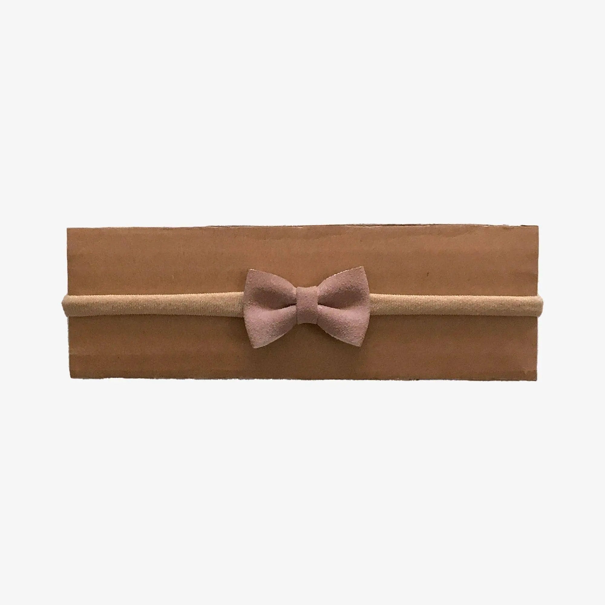AnouKidz Haarbandje Bow Powder Pink Suède