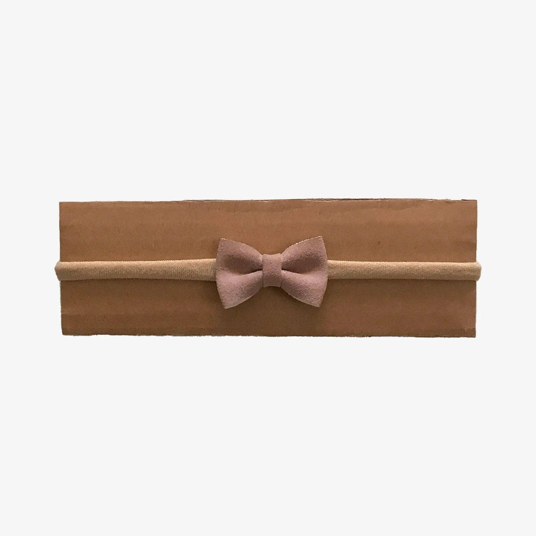 AnouKidz Haarbandje Bow Powder Pink Suède
