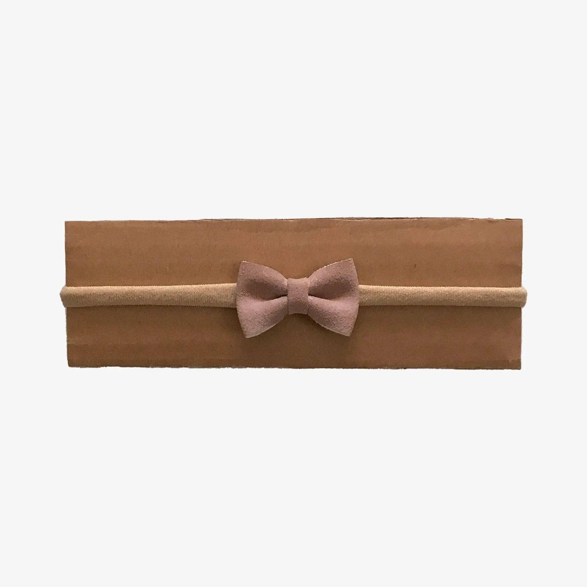 AnouKidz Haarbandje Bow Powder Pink Suède