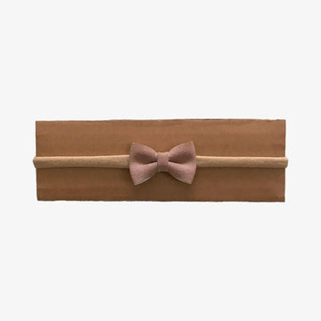AnouKidz Haarbandje Bow Powder Pink Suède