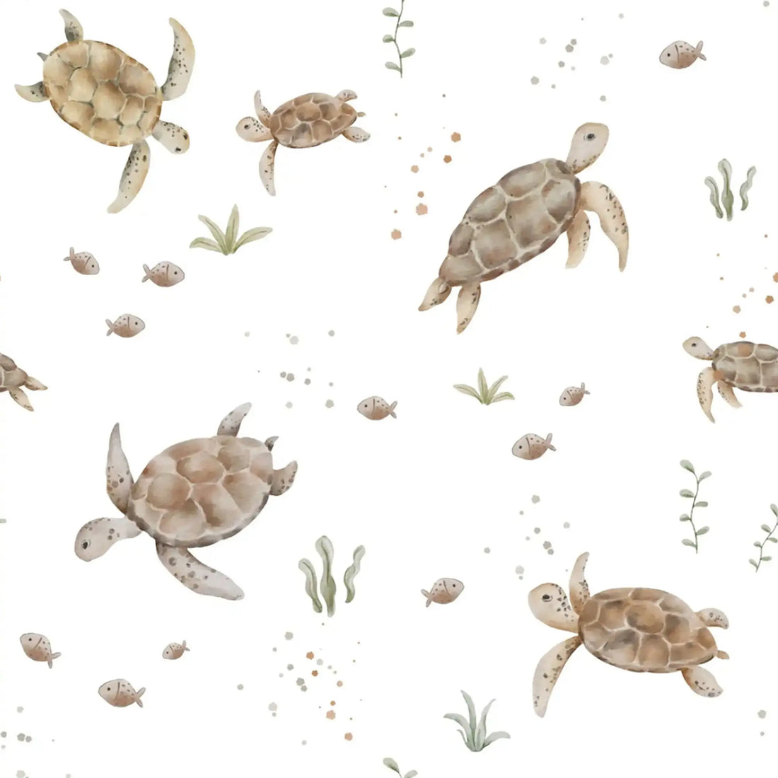 AnouKidz Ledikant hoeslaken Turtles White