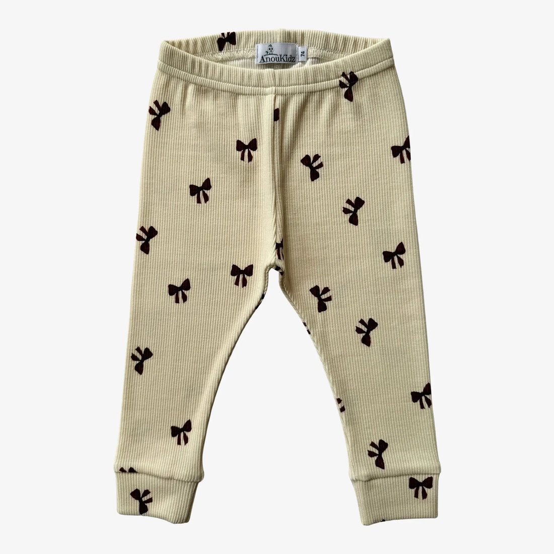 AnouKidz Legging Rib Bow Tie Bordeaux