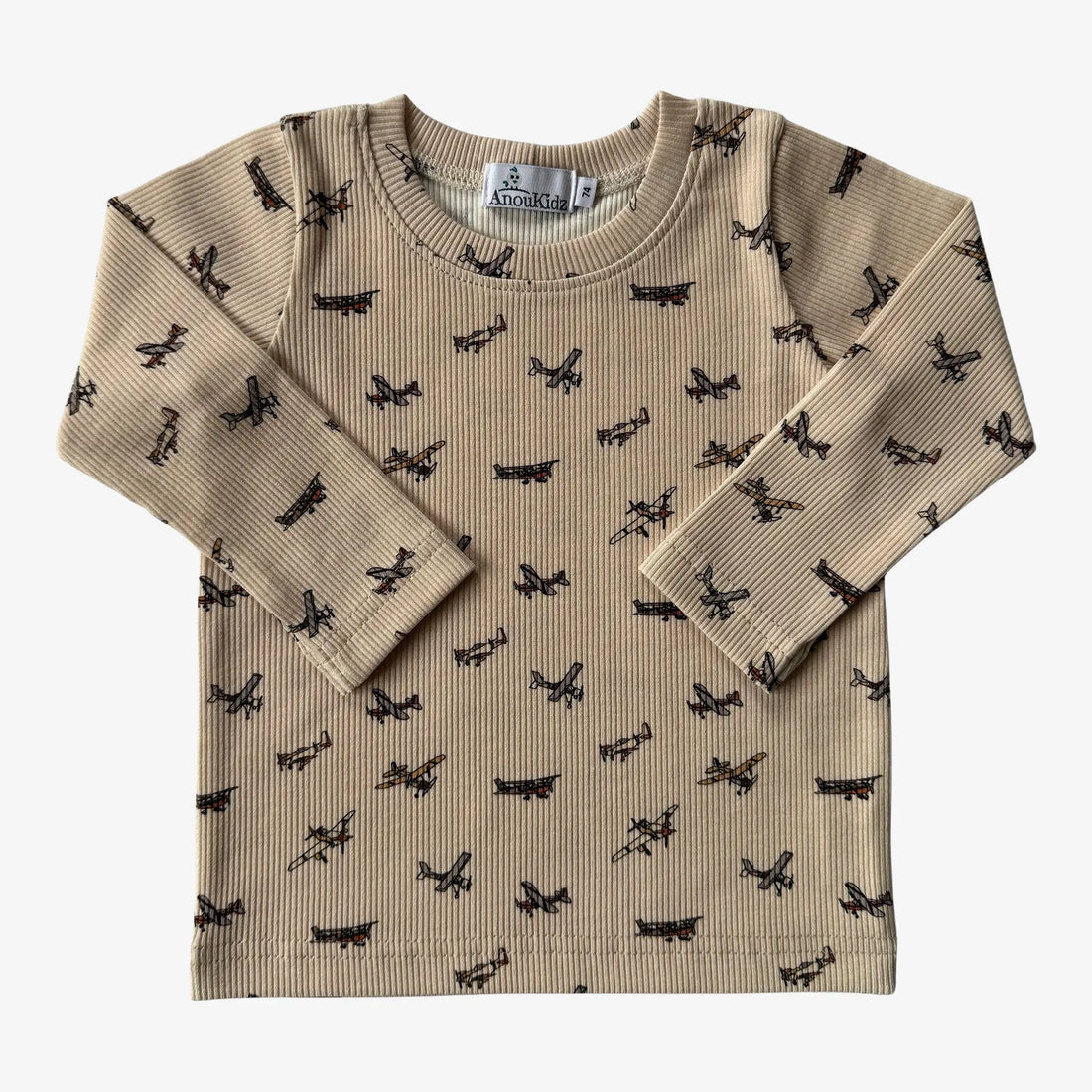 AnouKidz Longsleeve Rib Airplane