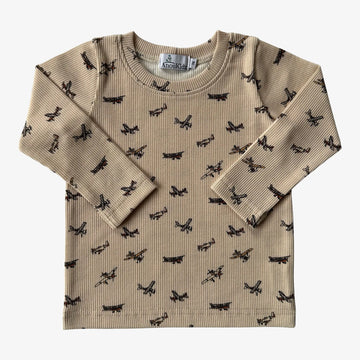 AnouKidz Longsleeve Rib Airplane