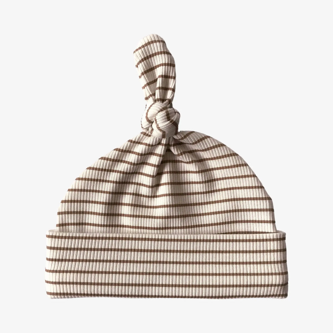 AnouKidz Mutsje Rib Stripe Taupe