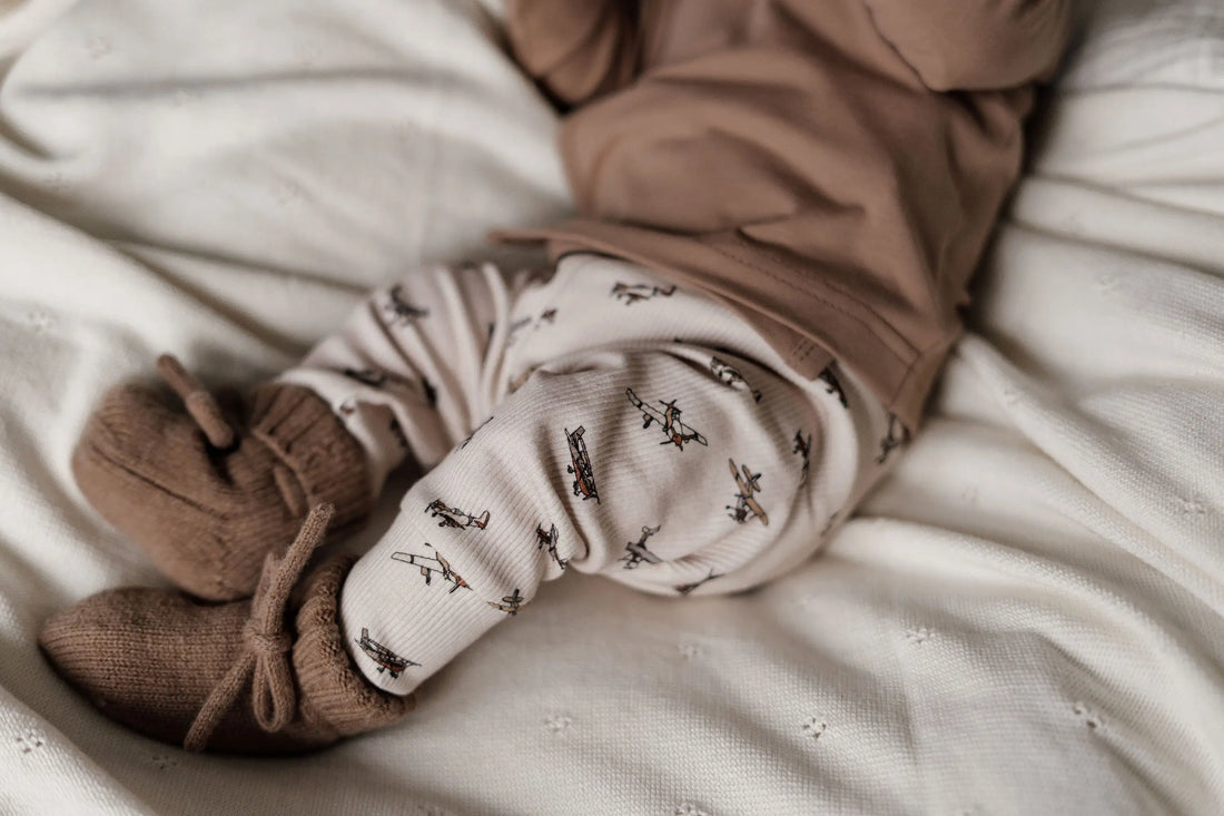 AnouKidz Newborn Broekje Rib Airplane