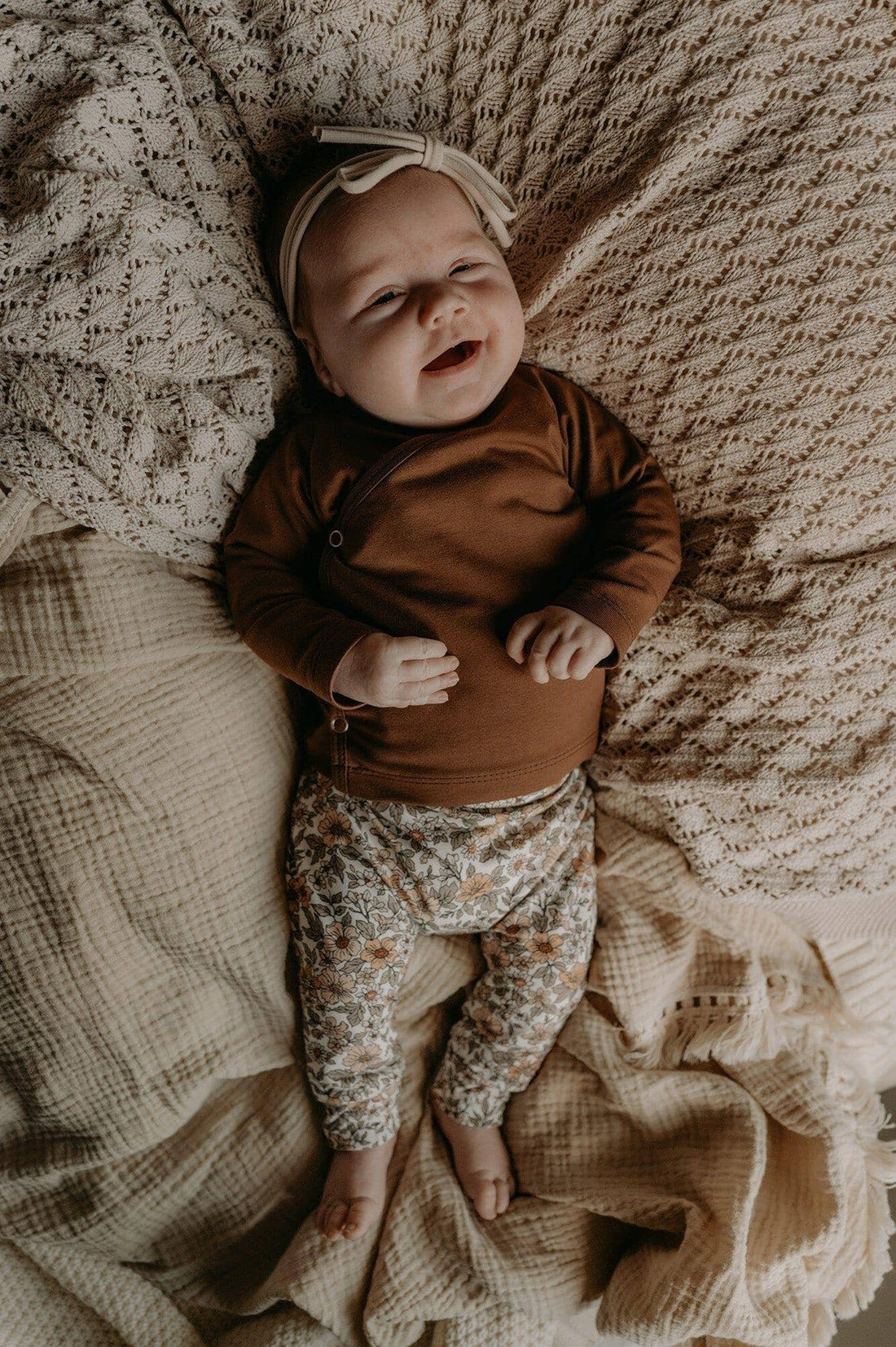 AnouKidz Newborn Broekje Vintage Flowers
