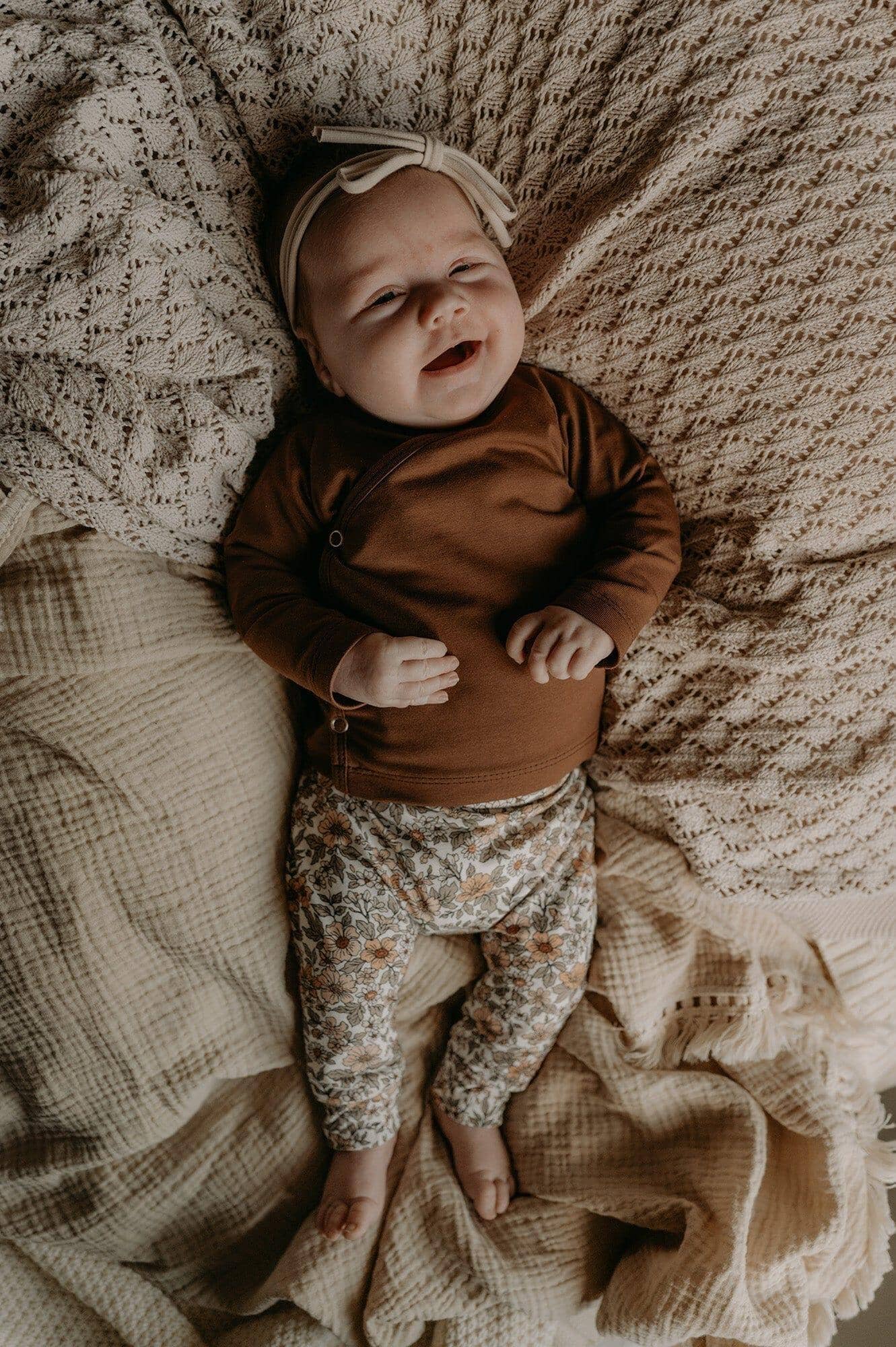 AnouKidz Newborn Broekje Vintage Flowers