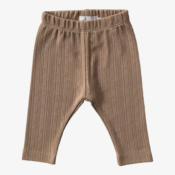 AnouKidz Newborn Legging Pointelle Dark Beige