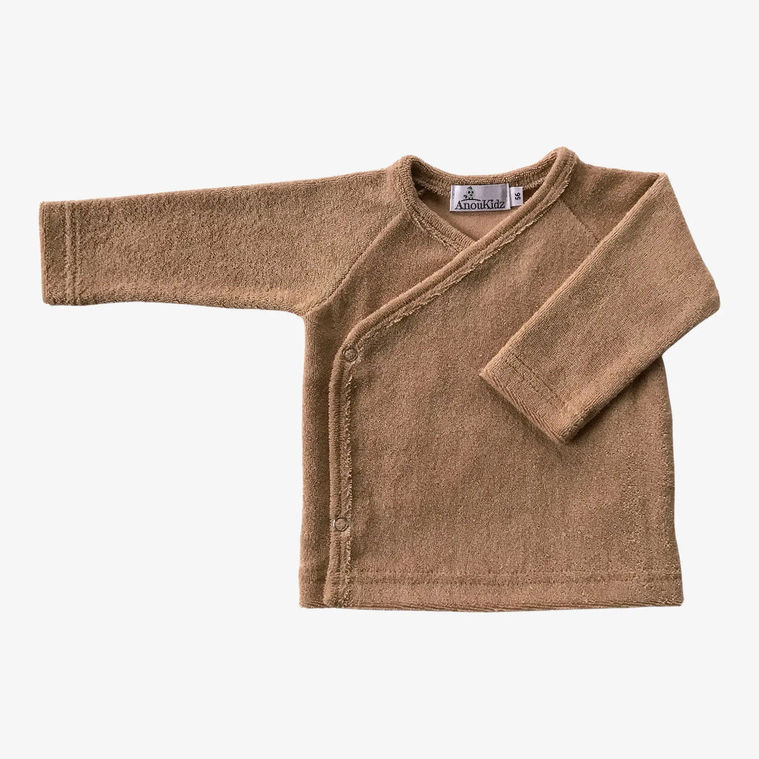 AnouKidz Overslagshirtje Badstof Dark Beige