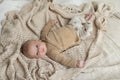 AnouKidz Overslagshirtje Badstof Dark Beige