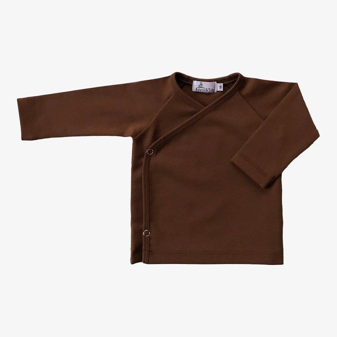 AnouKidz Overslagshirtje Donkerbruin