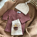 AnouKidz Overslagshirtje Pointelle Clay Pink