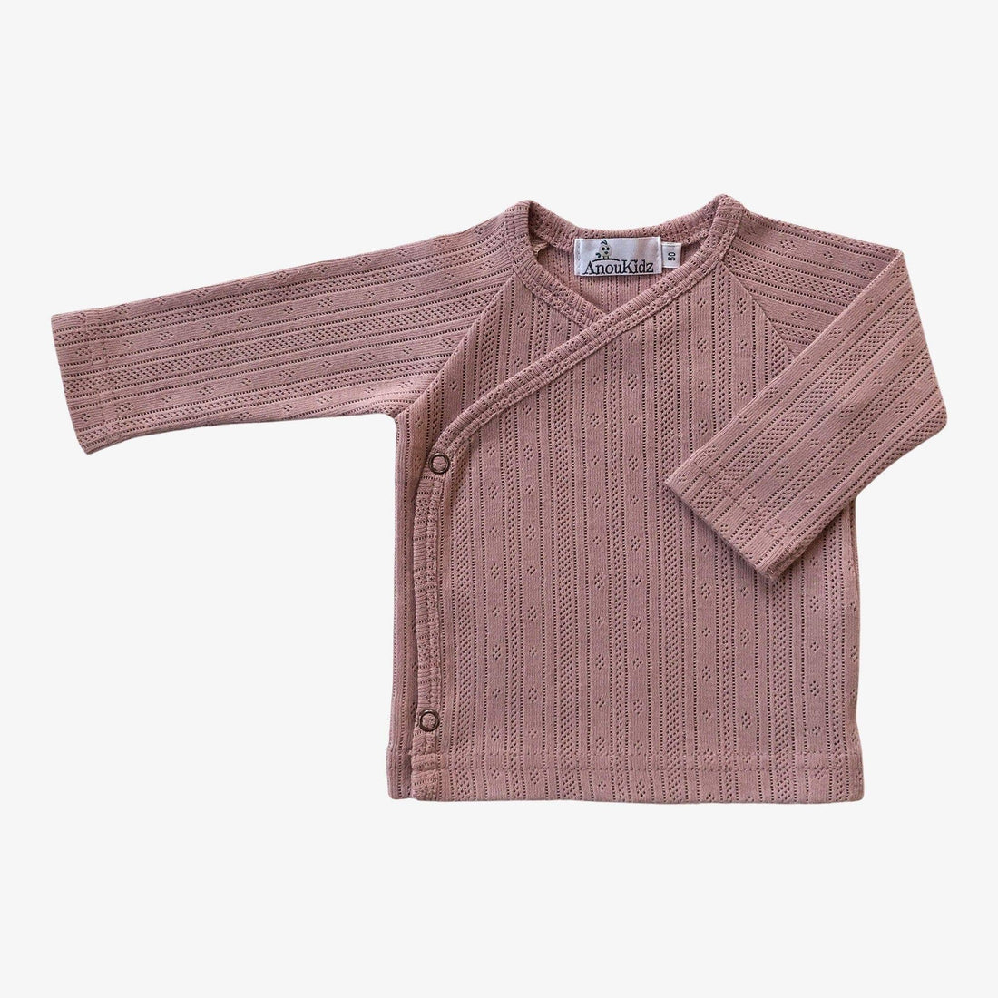 AnouKidz Overslagshirtje Pointelle Old Pink