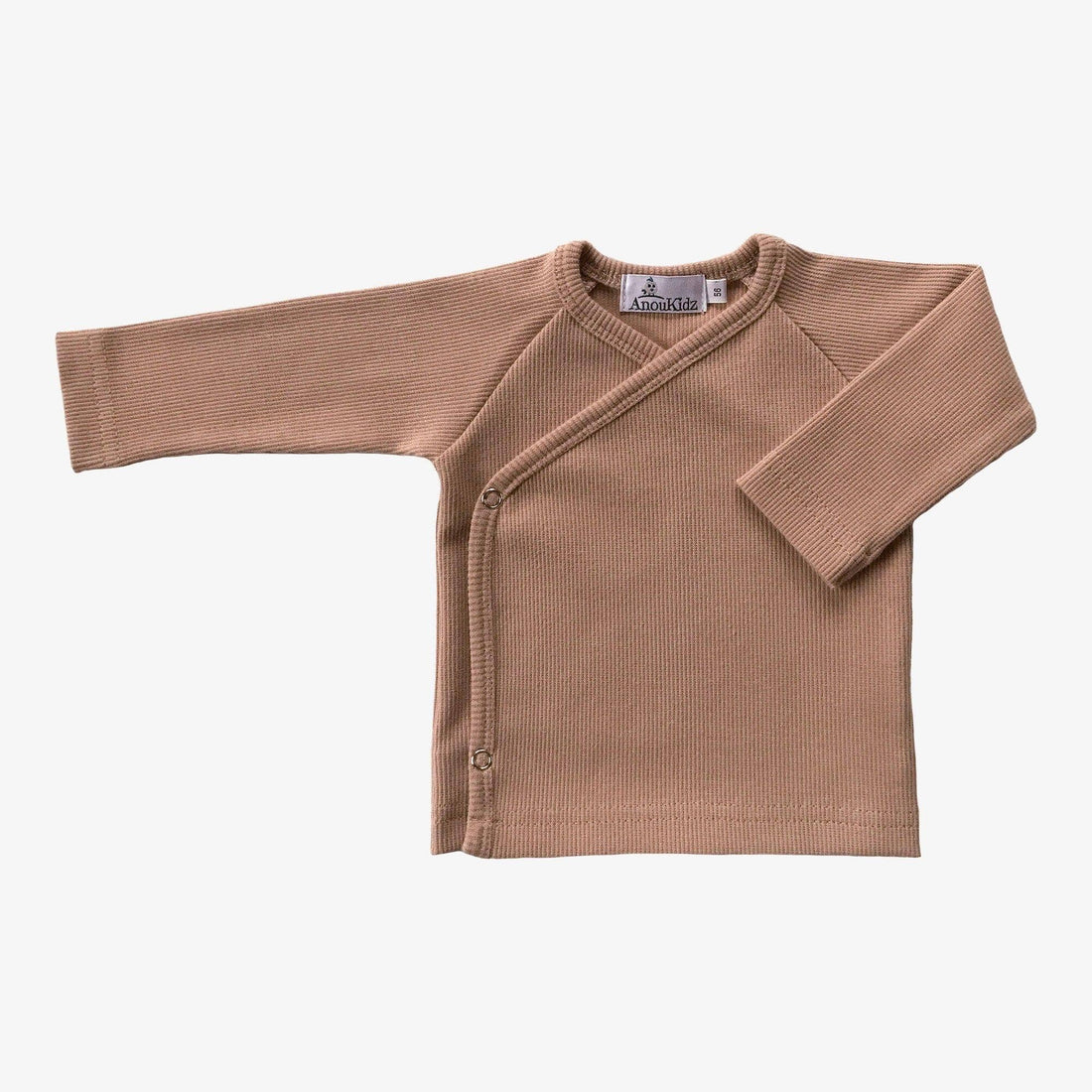 AnouKidz Overslagshirtje Rib Light Taupe