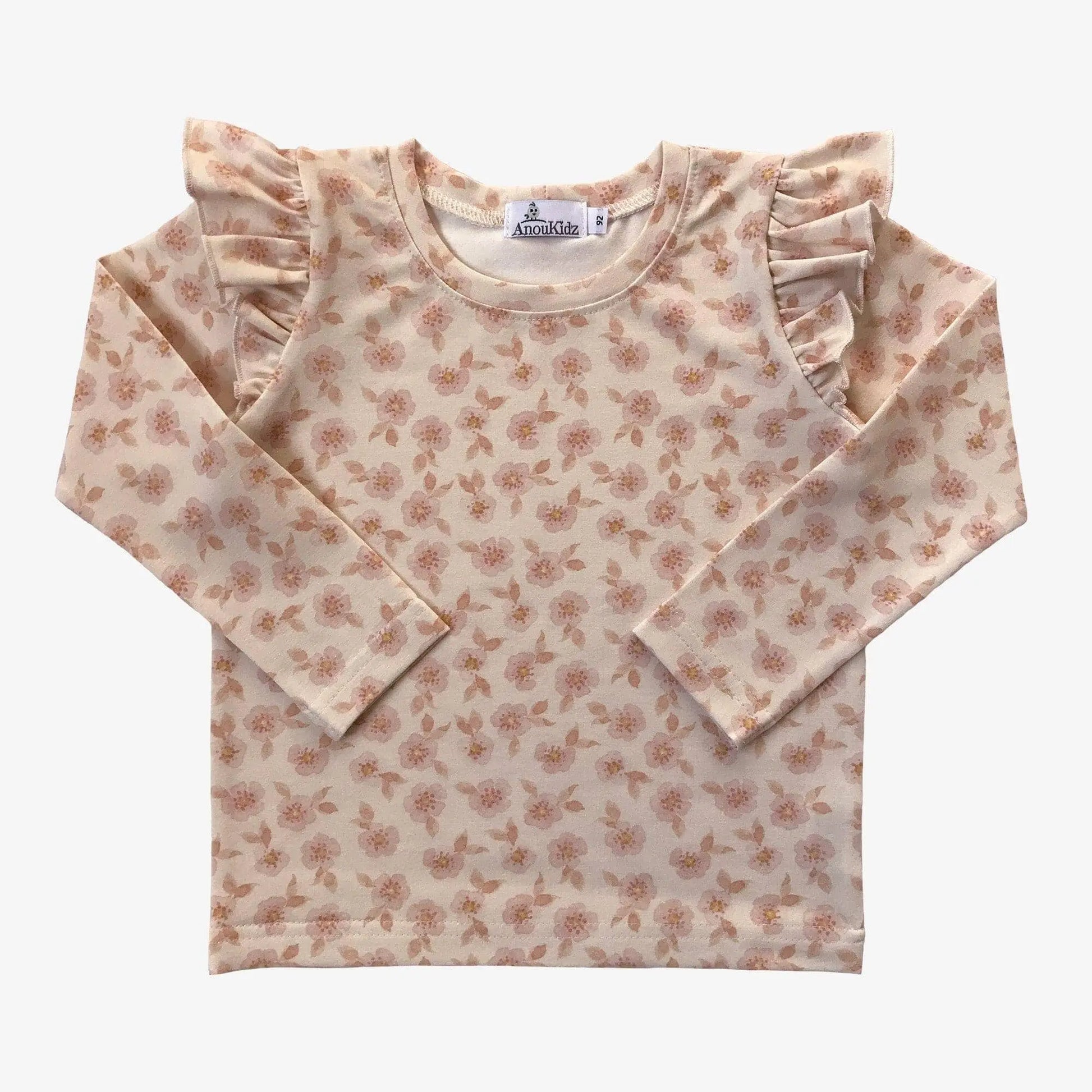 AnouKidz Ruffle Longsleeve Rose Hip Flowers