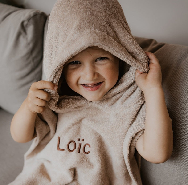 AnouKidz Badponcho Borduren
