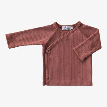 AnouKidz Overslagshirtje Pointelle Clay Pink